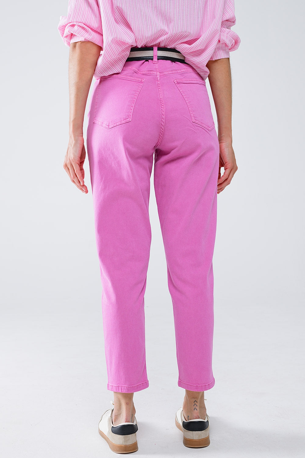 Ankle Skinny Basic Jeans in Pink