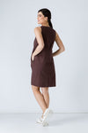 Brown Cotton Sack Dress