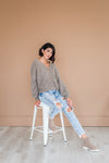 Girl Gang Stone Washed Distressed Jeans