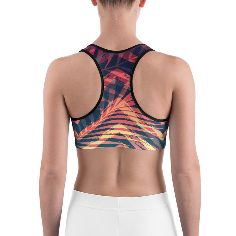 Women's Moisture Wicking Olivia II Rise & Go Sports Bra (White & Black –