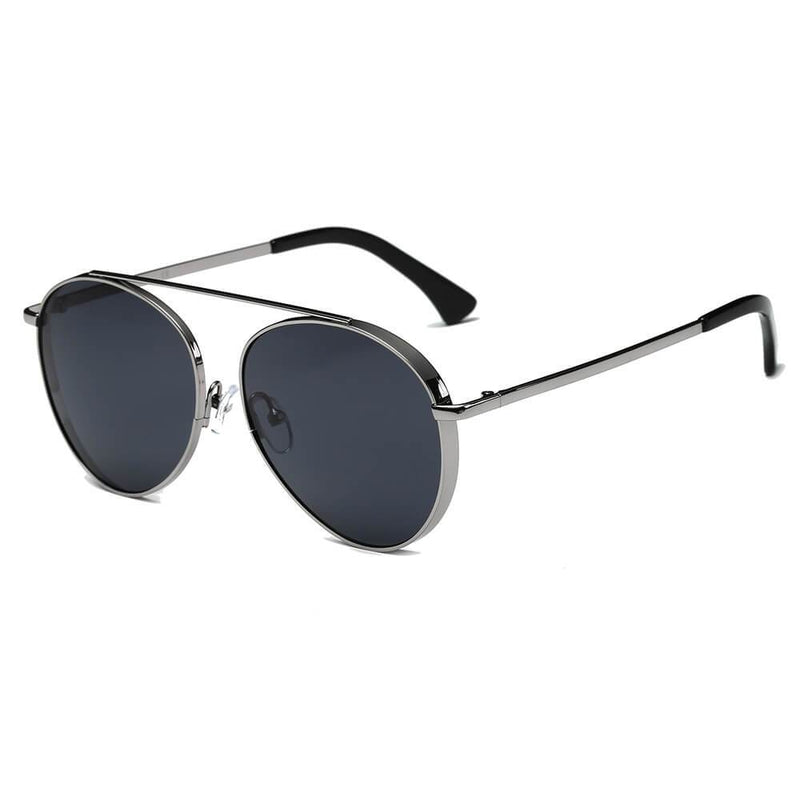 BETHEL | CA08 - Retro Mirrored Lens Teardrop Aviator Sunglasses