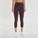 Cropped High Waist Fitness Legging With Inside Pocket