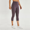 Cropped High Waist Fitness Legging With Inside Pocket