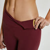 Cropped High Waist Fitness Legging With Inside Pocket