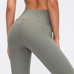 Seamless Yoga Legging With Petal Trim