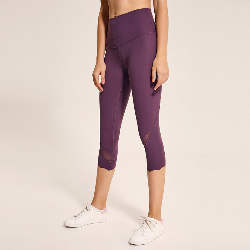 Cropped Legging With Mesh