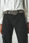 Straight Leg Cargo Pants in Black