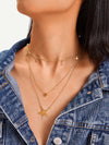 Star Pendant Layered Chain Necklace