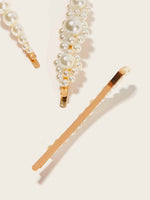 Faux Pearl Decor Hairpin 3pack