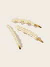 Faux Pearl Decor Hairpin 3pack