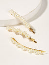 Faux Pearl Decor Hairpin 3pack