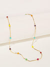 Bead Detail Chain Necklace 1pc