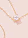 Rhinestone Charm Chain Lariat Necklace 1pc