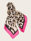 Leopard Pattern Scrunchie Scarf