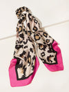 Leopard Pattern Scrunchie Scarf