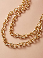 Layered Chain Necklace 1pc