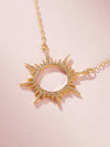 Sun Charm Necklace 1pc