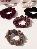 Simple Satin & Velvet Scrunchie 8pcs