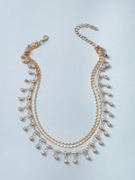 1pc Rhinestone Charm Layered Necklace