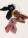 3pcs Solid Scrunchies Scarf