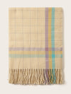 Plaid Pattern Tassel Scarf