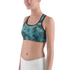 Women's Moisture Wicking O.U.R. Outdoors Sports Bra (White & Black Piping)