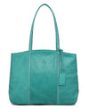 Dancing Bamboo Leather Tote