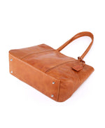 Dancing Bamboo Leather Tote