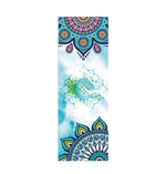 Beautiful Pattern Print New Yoga Towel Sweat Anti-skid Portable Gym Blanket Exercise Yoga Mat Towel Pilates Towel Yoga Mat Cover