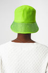 Strass Detail Bucket Hat in Green