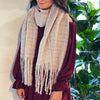 Coco Tweed Fringed Scarf