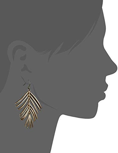 Lucky Brand Palm Leaf Drop Earrings