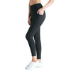 Peach hip stitching pocket fitness pants