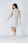 Linen Sand Sleeveless Sack Dress