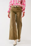 Flare Jeans in Khaki