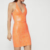 BCBG Vinyl Bodycon Dress