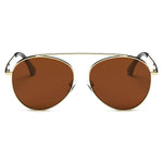 BETHEL | CA08 - Retro Mirrored Lens Teardrop Aviator Sunglasses