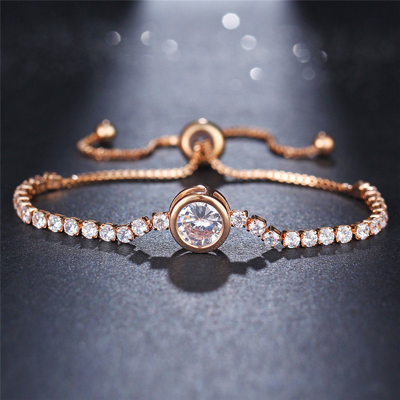 Crystal telescopic bracelet