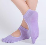 Digging hole dispensing yoga socks ladies slip five finger socks sports socks