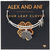 Alex and ANI Four Leaf Clover IV Bangle Bracelet