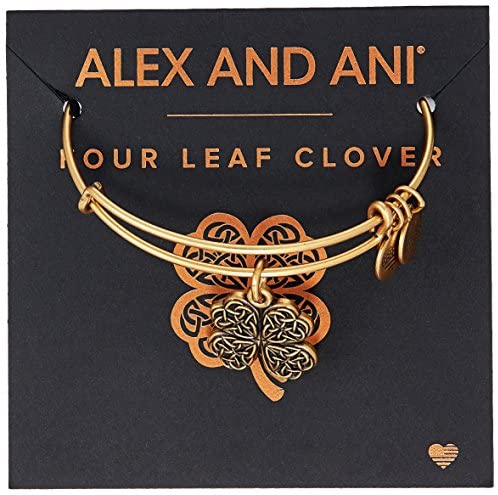 Alex and ANI Four Leaf Clover IV Bangle Bracelet