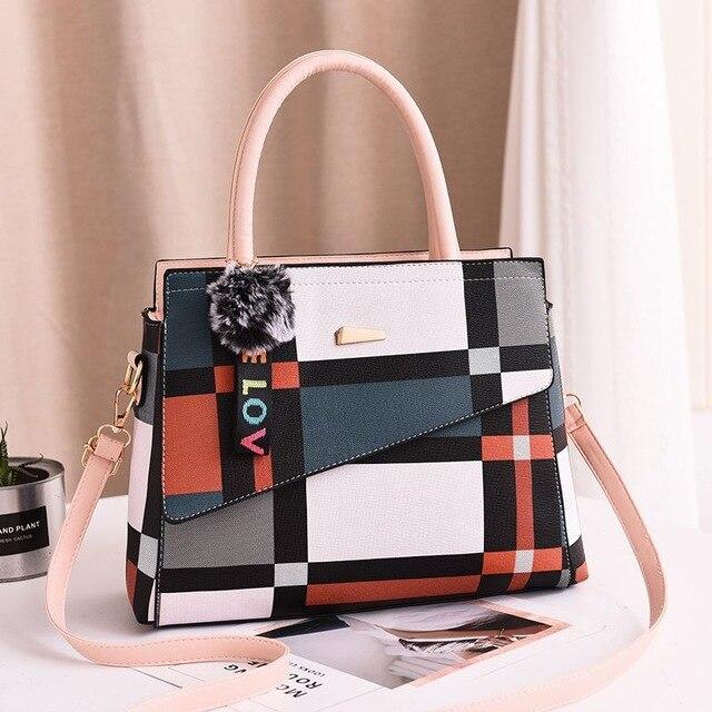 Patchwork Casual Large Shoulder Handbag