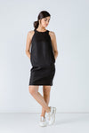 Black Sleeveless Sack Dress