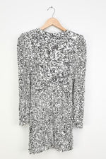 Brand New You Silver Sequin Bodycon Mini Dress