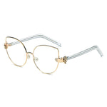 CENTRALIA | S2042 - Women Metal Frame Cat Eye Hands Classic Sunglasses