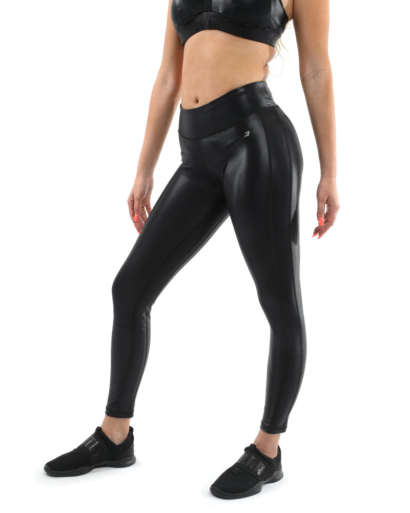 SALE! 50% OFF! Cortina Activewear Set - Leggings & Sports Bra - Black [MADE IN ITALY]