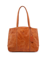 Dancing Bamboo Leather Tote