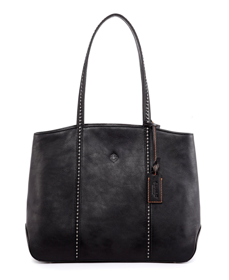 Dancing Bamboo Leather Tote