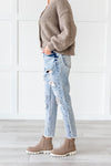 Girl Gang Stone Washed Distressed Jeans