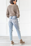 Girl Gang Stone Washed Distressed Jeans